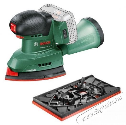 Bosch UniversalSander 18V-10 - akku &eacute;s t&ouml;ltő n&eacute;lk&uuml;l, karton (0.603.3E3.100) H&aacute;ztart&aacute;s / Otthon / K&uuml;lt&eacute;r - Szersz&aacute;m - Egy&eacute;b szersz&aacute;m - 518607