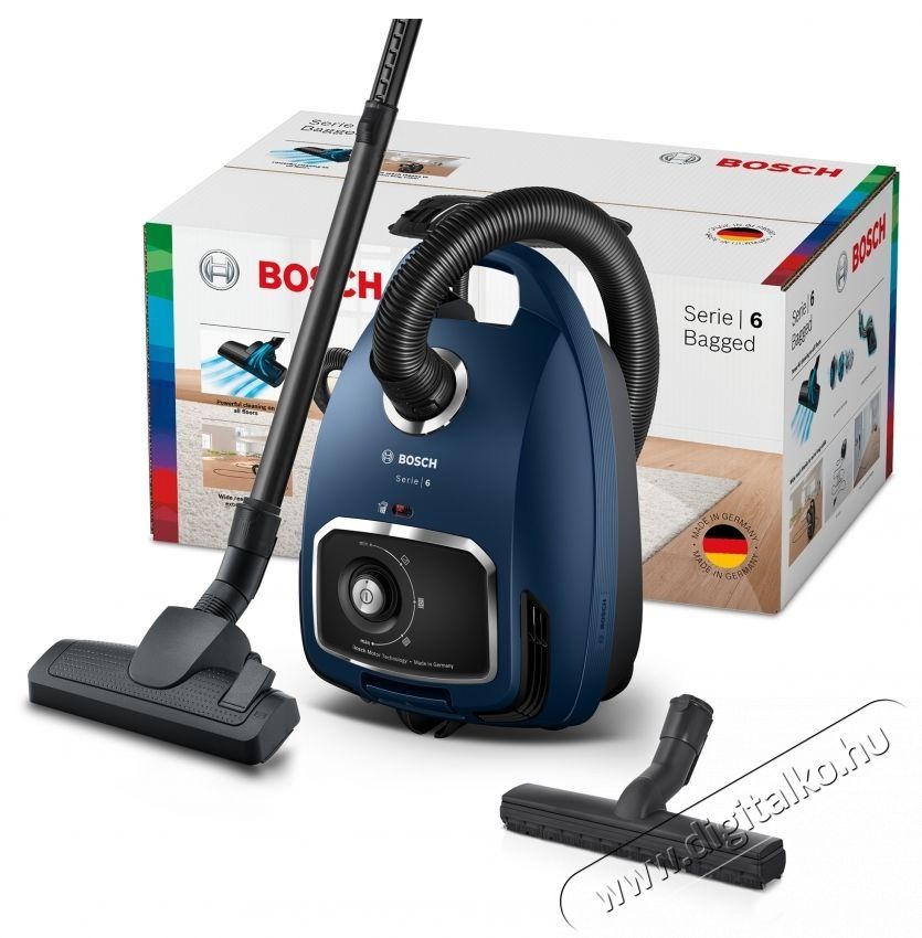 Bosch Series 6 BGB6X300 Porzs&aacute;kos porsz&iacute;v&oacute;, 4L porzs&aacute;k űrtartalom, 700 W, k&eacute;k H&aacute;ztart&aacute;s / Otthon / K&uuml;lt&eacute;r - Porsz&iacute;v&oacute; / takar&iacute;t&oacute;g&eacute;p - Porzs&aacute;kos porsz&iacute;v&oacute; - 536215