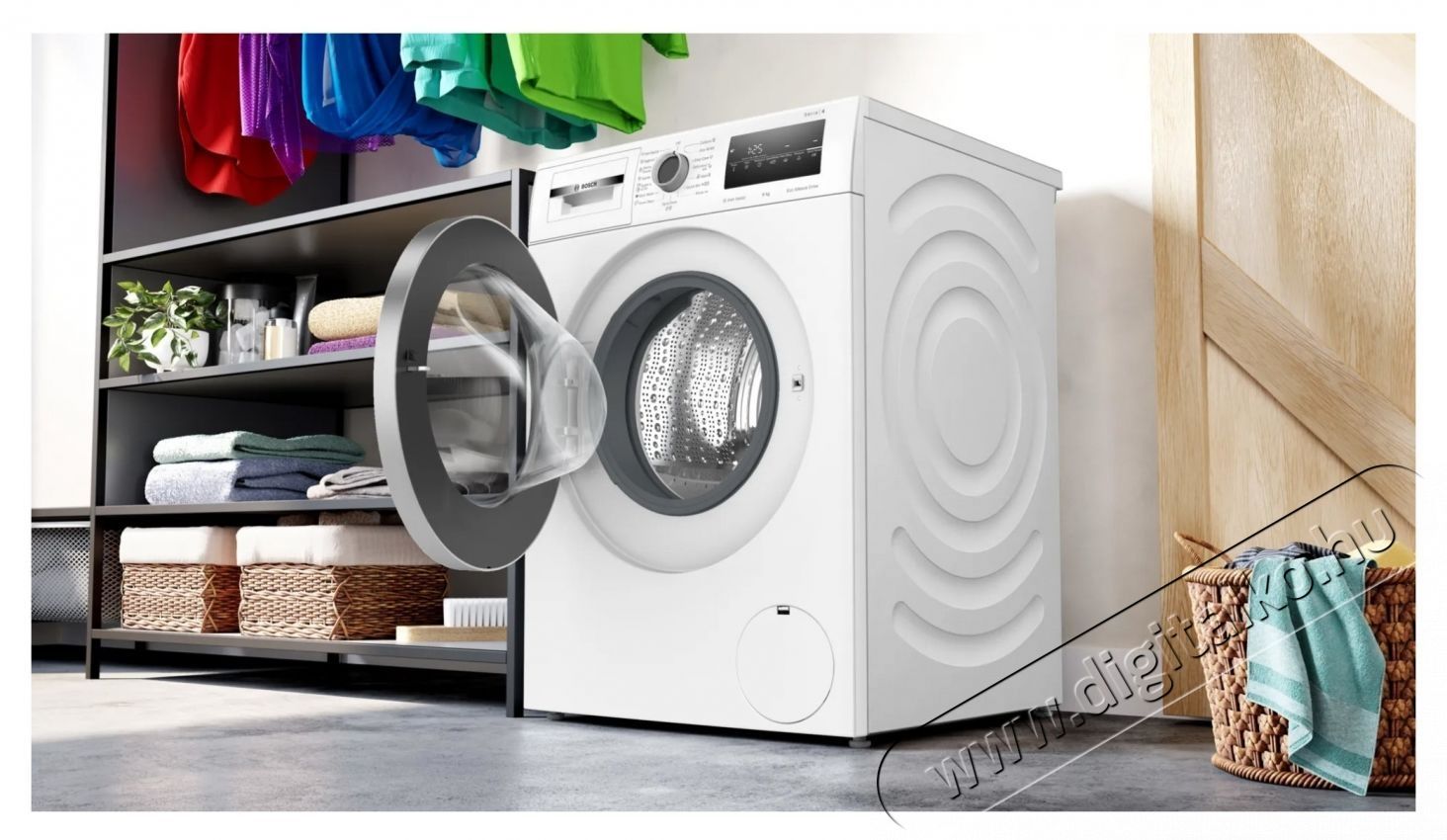 Bosch WAN24266BY Mos&oacute;g&eacute;p, 8 kg, 1200 RPM, Iron Assist, A energiaoszt&aacute;ly, EcoSilence Drive, Feh&eacute;r H&aacute;ztart&aacute;s / Otthon / K&uuml;lt&eacute;r - Mos&oacute;g&eacute;p / sz&aacute;r&iacute;t&oacute;g&eacute;p - El&ouml;lt&ouml;ltős norm&aacute;l (60cm-ig) mos&oacute;g&eacute;p - 536242