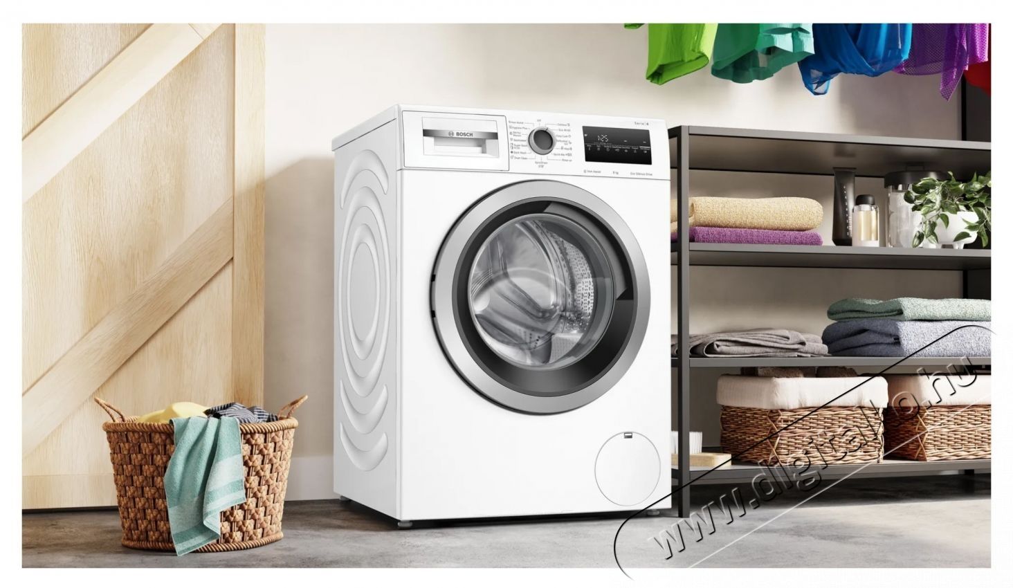 Bosch WAN24266BY Mos&oacute;g&eacute;p, 8 kg, 1200 RPM, Iron Assist, A energiaoszt&aacute;ly, EcoSilence Drive, Feh&eacute;r H&aacute;ztart&aacute;s / Otthon / K&uuml;lt&eacute;r - Mos&oacute;g&eacute;p / sz&aacute;r&iacute;t&oacute;g&eacute;p - El&ouml;lt&ouml;ltős norm&aacute;l (60cm-ig) mos&oacute;g&eacute;p - 536242