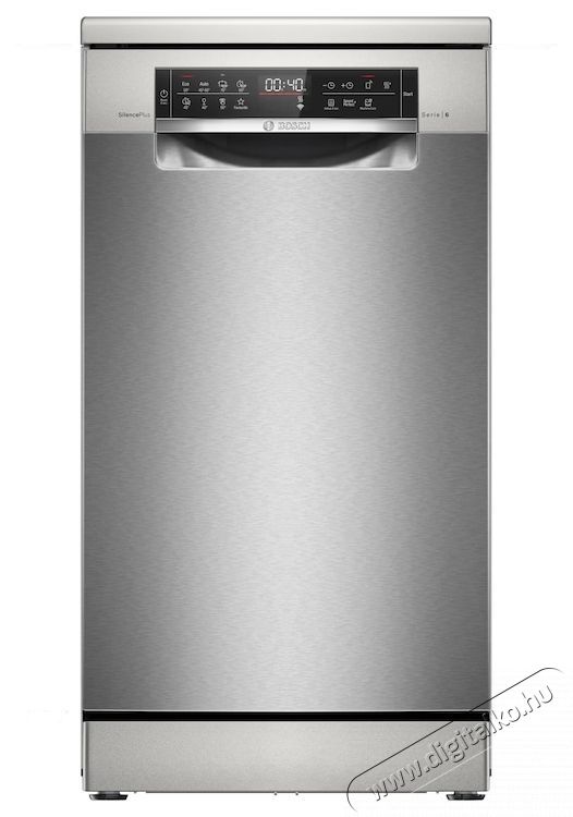 Bosch SPS6EMI21E mosogat&oacute;g&eacute;p, 45 cm, Rozsdamentes ac&eacute;l Konyhai term&eacute;kek - Mosogat&oacute;g&eacute;p - Keskeny (45cm-ig) szabadon&aacute;ll&oacute; mosogat&oacute;g&eacute;p - 534940