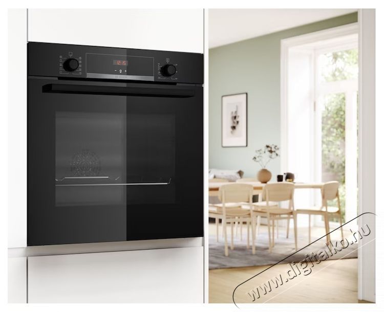 Bosch HBA554EB3 be&eacute;p&iacute;thető s&uuml;tő, 71l, Elektromos, Multifunkci&oacute;s, Grill, 7 funkci&oacute;, EcoClean+ hidrolitikus &ouml;ntiszt&iacute;t&aacute;s, A+ energiaoszt&aacute;ly, Fekete Konyhai term&eacute;kek - S&uuml;tő-főzőlap, tűzhely (be&eacute;p&iacute;thető) - S&uuml;tő (be&eacute;p&iacute;thető) - 537727