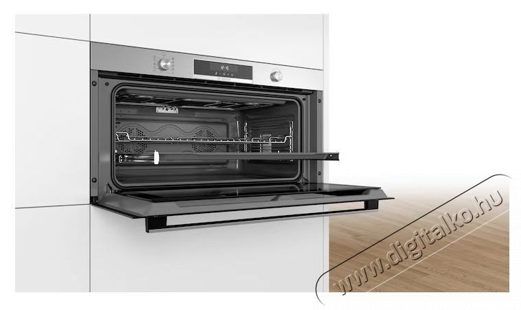 Bosch VBC5580S0 Be&eacute;p&iacute;thető elektromos s&uuml;tő, 85 l, Kijelző, Grill, Katalitikus &ouml;ntiszt&iacute;t&aacute;s, C energiaoszt&aacute;ly, Inox Konyhai term&eacute;kek - S&uuml;tő-főzőlap, tűzhely (be&eacute;p&iacute;thető) - S&uuml;tő (be&eacute;p&iacute;thető) - 537728