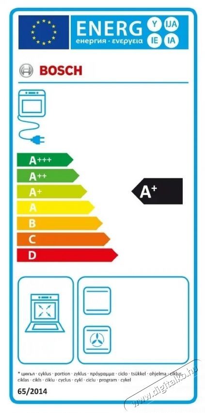 Bosch VBC5580S0 Be&eacute;p&iacute;thető elektromos s&uuml;tő, 85 l, Kijelző, Grill, Katalitikus &ouml;ntiszt&iacute;t&aacute;s, C energiaoszt&aacute;ly, Inox Konyhai term&eacute;kek - S&uuml;tő-főzőlap, tűzhely (be&eacute;p&iacute;thető) - S&uuml;tő (be&eacute;p&iacute;thető) - 537728