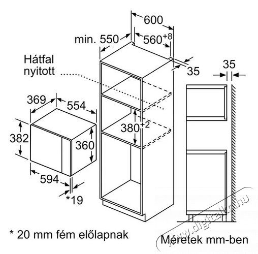 Bosch BEL554MB0 be&eacute;p&iacute;thető mikrohull&aacute;m&uacute; s&uuml;tő Konyhai term&eacute;kek - Mikrohull&aacute;m&uacute; s&uuml;tő - Mikrohull&aacute;m&uacute; s&uuml;tő (be&eacute;p&iacute;thető) - 540568