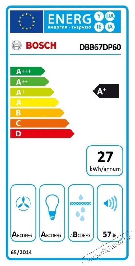 Bosch DBB67DP60 Serie 6 Integr&aacute;lt be&eacute;p&iacute;thető design p&aacute;raelsz&iacute;v&oacute; Konyhai term&eacute;kek - P&aacute;raelsz&iacute;v&oacute; - Be&eacute;p&iacute;thető / kih&uacute;zhat&oacute; - 540681
