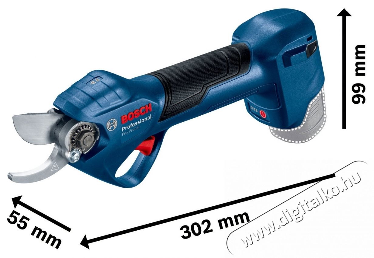 Bosch Professional 06019K1021 Pro Pruner akkus metszőoll&oacute; (2 &times; 3 Ah) &Aacute;gv&aacute;g&oacute; H&aacute;ztart&aacute;s / Otthon / K&uuml;lt&eacute;r - Szersz&aacute;m - Akkumul&aacute;toros k&eacute;s - 540832
