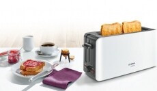Bosch TAT6A001 ComfortLine kenyérpirító - fehér Konyhai termékek - Konyhai kisgép (sütés / főzés / hűtés / ételkészítés) - Kenyérpirító - 309829