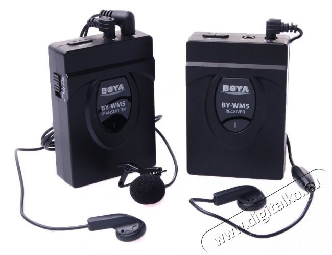 Boya Audio BY-WM5 vezeték nélküli mikrofon Fotó-Videó kiegészítők - Mikrofon - Fotó-videó mikrofon - 322784