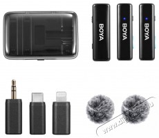 Boya BoyaLINK Fotó-Videó kiegészítők - Mikrofon - Csíptetős, fej és kitűző mikrofon - 524439