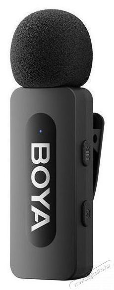 Boya BY-V20 V2.0 Android USB-C okostelefon &eacute;s tablet mikrofon Fot&oacute;-Vide&oacute; kieg&eacute;sz&iacute;tők - Mikrofon - Cs&iacute;ptetős, fej &eacute;s kitűző mikrofon - 524440
