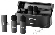 Boya BY-V4 Fotó-Videó kiegészítők - Mikrofon - Csíptetős, fej és kitűző mikrofon - 524456