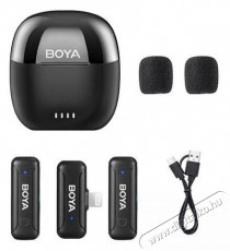 Boya BY-WM3T-D2 Fotó-Videó kiegészítők - Mikrofon - Csíptetős, fej és kitűző mikrofon - 524450