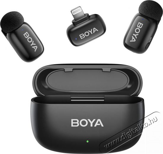 Boya Mini 15 Vezet&eacute;k n&eacute;lk&uuml;li mikrofon Fot&oacute;-Vide&oacute; kieg&eacute;sz&iacute;tők - Mikrofon - Cs&iacute;ptetős, fej &eacute;s kitűző mikrofon - 524435