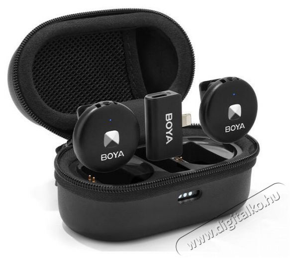 Boya Omic-D-B Fot&oacute;-Vide&oacute; kieg&eacute;sz&iacute;tők - Mikrofon - Cs&iacute;ptetős, fej &eacute;s kitűző mikrofon - 524448