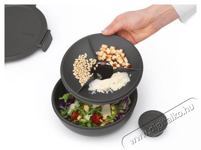 Brabantia Make & Take sal&aacute;t&aacute;st&aacute;l, 1,3l - Dark Grey Konyhai term&eacute;kek - Egy&eacute;b / Konyhai kieg&eacute;sz&iacute;tő - 529316