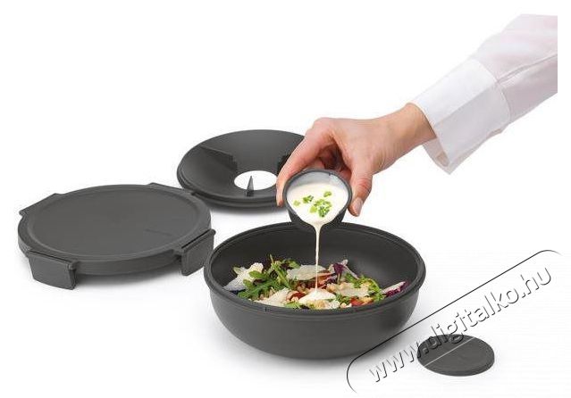 Brabantia Make & Take sal&aacute;t&aacute;st&aacute;l, 1,3l - Dark Grey Konyhai term&eacute;kek - Egy&eacute;b / Konyhai kieg&eacute;sz&iacute;tő - 529316