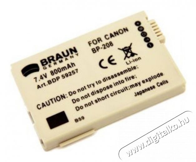 Braun Fotó Canon LP-E5 Helyettesítő Li-ion akkumulátor (1100mAh) Akkuk és töltők - Li-ion akkumulátor és töltő (utángyártott) - Akku - 262915