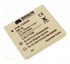 Braun Fotó Canon NB-2L Helyettesítő Li-ion akkumulátor (750mAh) Akkuk és töltők - Li-ion akkumulátor és töltő (utángyártott) - Akku - 262898
