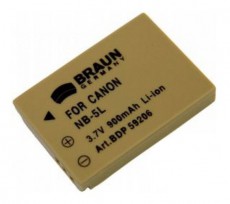 Braun Fotó Canon NB-5L Helyettesítő Li-ion akkumulátor (900mAh) Akkuk és töltők - Li-ion akkumulátor és töltő (utángyártott) - Akku - 262900