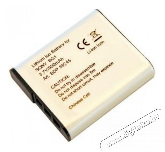 Braun Fotó Sony BG1 Helyettesítő Li-ion akkumulátor (960mAh) Akkuk és töltők - Li-ion akkumulátor és töltő (utángyártott) - Akku - 262909