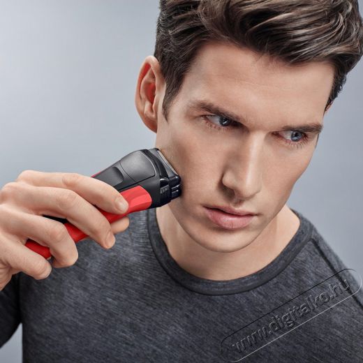 BRAUN 3 300S rezgőkéses borotva - piros Szépségápolás / Egészség - Szőrtelenítő / borotva - Férfi borotva - 327084