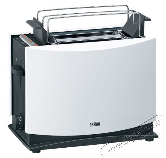 BRAUN HT450 kenyérpirító - fehér Konyhai termékek - Konyhai kisgép (sütés / főzés / hűtés / ételkészítés) - Kenyérpirító - 290103