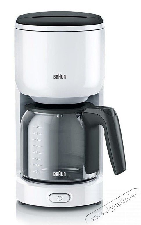 BRAUN KF3100WH Filteres kávéfőző - fehér Konyhai termékek - Kávéfőző / kávéörlő / kiegészítő - Filteres kávéfőző - 353754