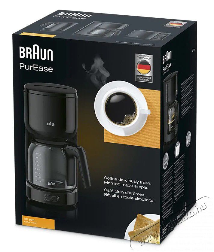 BRAUN KF3120 BK Filteres kávéfőző Konyhai termékek - Kávéfőző / kávéörlő / kiegészítő - Filteres kávéfőző - 353755