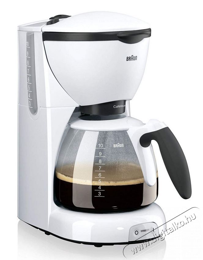 BRAUN KF520/1 WH Filteres kávéfőző - fehér Konyhai termékek - Kávéfőző / kávéörlő / kiegészítő - Filteres kávéfőző - 353757