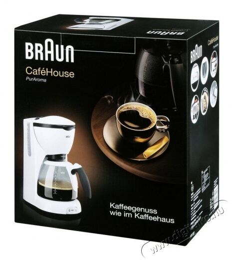 BRAUN KF520/1 WH Filteres kávéfőző - fehér Konyhai termékek - Kávéfőző / kávéörlő / kiegészítő - Filteres kávéfőző - 353757