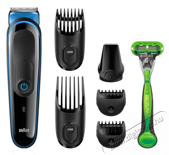 BRAUN MGK3040 7az1-ben arc- és testszőrzetnyíró készlet Szépségápolás / Egészség - Hajápolás - Haj / szakáll vágó, nyíró - 327102
