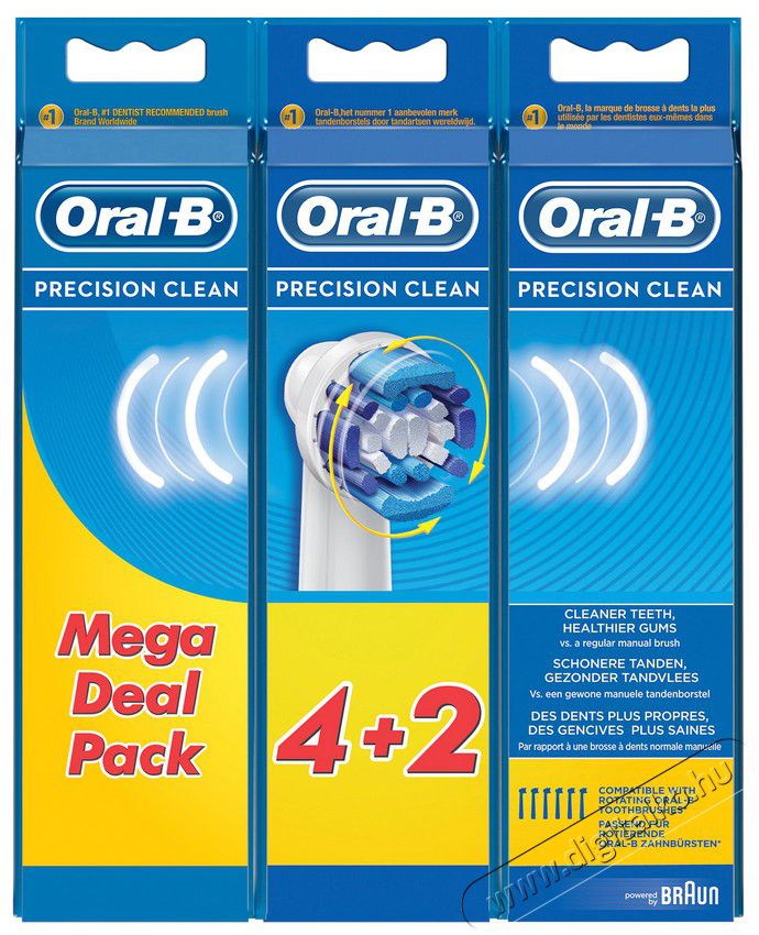 BRAUN Oral-B EB20-6 6 db Precision Clean pótfej Szépségápolás / Egészség - Száj / fog ápolás - Kiegészítő - 361700