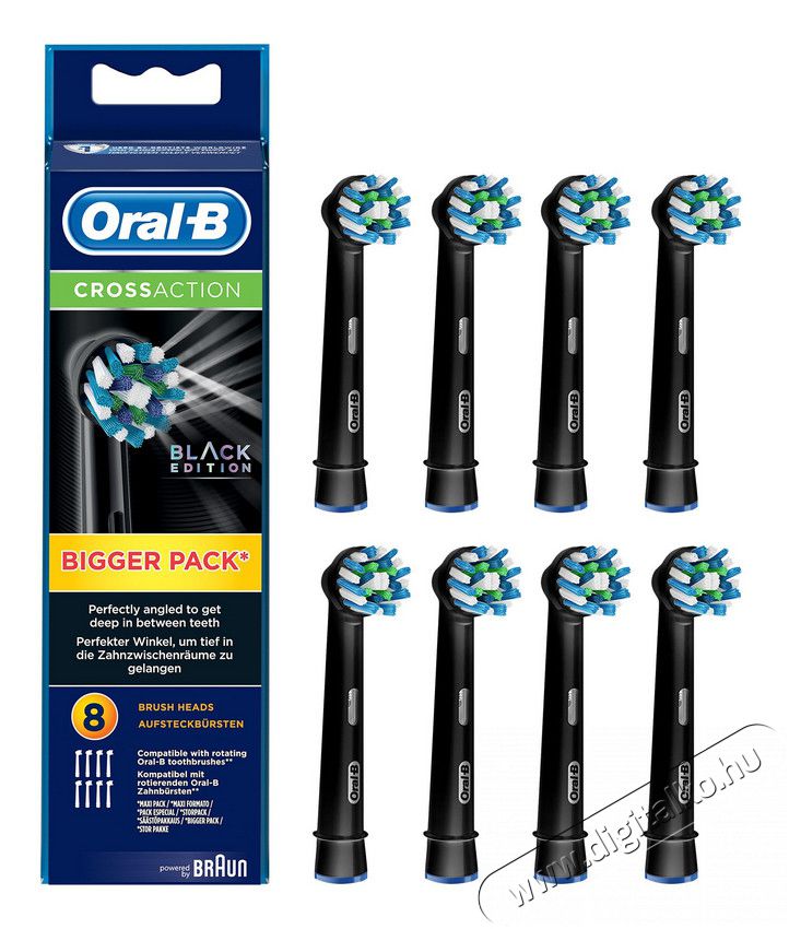 BRAUN Oral-B EB50BK-8 Cross Action pótfej 8 db Szépségápolás / Egészség - Száj / fog ápolás - Kiegészítő - 342702