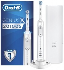 BRAUN Oral-B Genius X Sensi fejjel premium elektromos fogkefe - fehér + pótfej tartóval Szépségápolás / Egészség - Száj / fog ápolás - Elektromos fogkefe - 361703