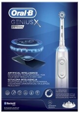 BRAUN Oral-B Genius X Sensi fejjel premium elektromos fogkefe - fehér + pótfej tartóval Szépségápolás / Egészség - Száj / fog ápolás - Elektromos fogkefe - 361703