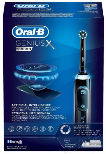 BRAUN Oral-B Genius X CA fejjel premium elektromos fogkefe - szürke + pótfej tartóval Szépségápolás / Egészség - Száj / fog ápolás - Elektromos fogkefe - 361705