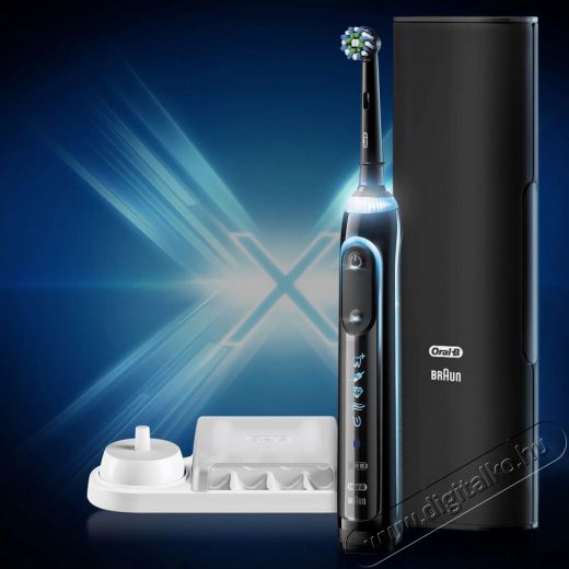 BRAUN Oral-B Genius X CA fejjel premium elektromos fogkefe - szürke + pótfej tartóval Szépségápolás / Egészség - Száj / fog ápolás - Elektromos fogkefe - 361705