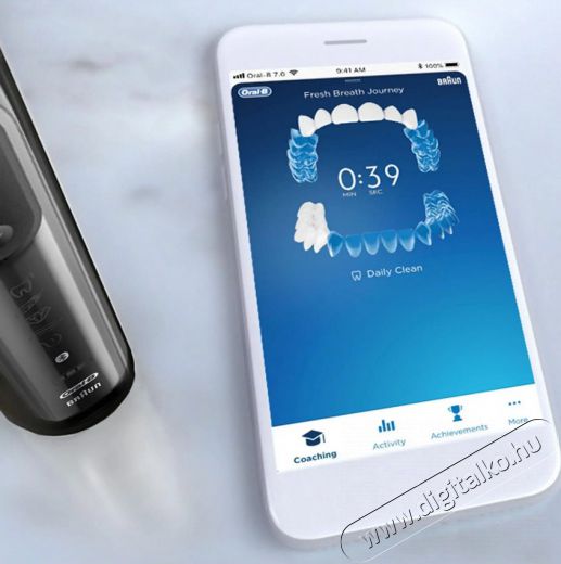 BRAUN Oral-B Genius X CA fejjel premium elektromos fogkefe - szürke + pótfej tartóval Szépségápolás / Egészség - Száj / fog ápolás - Elektromos fogkefe - 361705