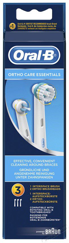 BRAUN Oral-B OD17 3 db Ortho Care pótfej Szépségápolás / Egészség - Száj / fog ápolás - Kiegészítő - 361706