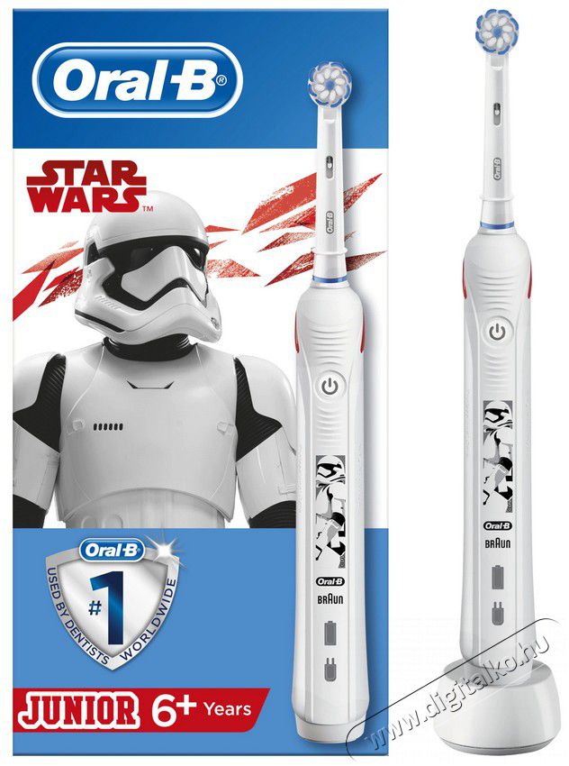 BRAUN Oral-B PRO 2 Junior Sensi fejjel Star Wars elektromos fogkefe Szépségápolás / Egészség - Száj / fog ápolás - Elektromos fogkefe - 361708