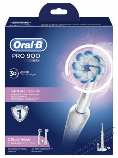BRAUN Oral-B PRO 900 Sens fejjel Szépségápolás / Egészség - Száj / fog ápolás - Elektromos fogkefe - 364385
