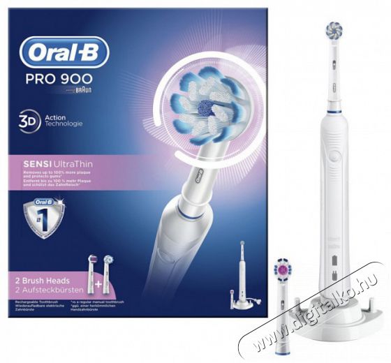 BRAUN Oral-B PRO 900 Sens fejjel Szépségápolás / Egészség - Száj / fog ápolás - Elektromos fogkefe - 364385