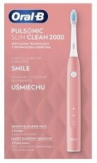 BRAUN Oral-B Pulsonic Slim Clean 2000 elektromos fogkefe pink Szépségápolás / Egészség - Száj / fog ápolás - Elektromos fogkefe - 364056