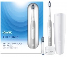 BRAUN Oral-B Pulsonic Slim Luxe 4200 (10PO010266) Platinum elektromos fogkefe Szépségápolás / Egészség - Száj / fog ápolás - Elektromos fogkefe - 361711