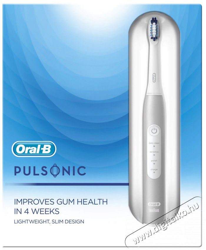 BRAUN Oral-B Pulsonic Slim Luxe 4200 (10PO010266) Platinum elektromos fogkefe Szépségápolás / Egészség - Száj / fog ápolás - Elektromos fogkefe - 361711