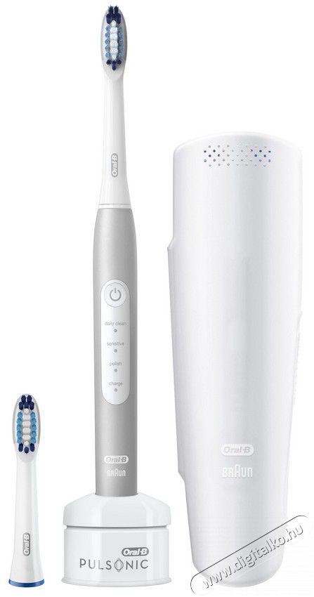 BRAUN Oral-B Pulsonic Slim Luxe 4200 (10PO010266) Platinum elektromos fogkefe Szépségápolás / Egészség - Száj / fog ápolás - Elektromos fogkefe - 361711