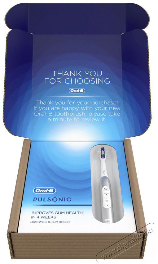 BRAUN Oral-B Pulsonic Slim Luxe 4200 (10PO010266) Platinum elektromos fogkefe Szépségápolás / Egészség - Száj / fog ápolás - Elektromos fogkefe - 361711