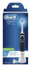 BRAUN Oral-B D100 Vitality fekete elektromos fogkefe Cross Action fejjel Szépségápolás / Egészség - Száj / fog ápolás - Elektromos fogkefe - 342695