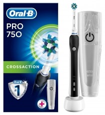 BRAUN Oral-B Pro 750 (2018) elektromos fogkefe Cross Action fejjel + úti tok Szépségápolás / Egészség - Száj / fog ápolás - Elektromos fogkefe - 342710